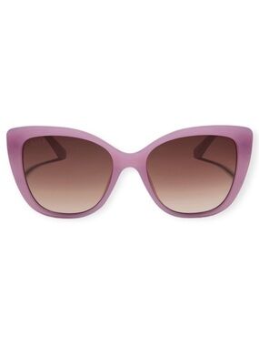 DIFF Rae Sunglasses Milky Pink Frames Brown Gradient Lenses Cat Eye NWT